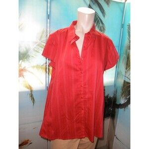 NEW by MATERNITY ANNOUNCEMENTS, STRETCH RED TOP SIZE SMALL (4/6)